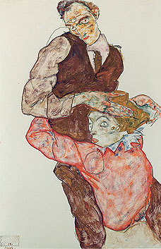 Egon Schiele Liebespaar